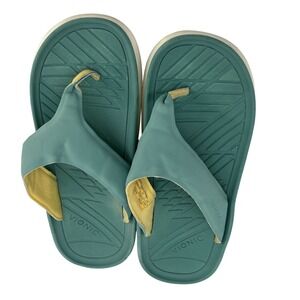 Vionic Restore Thong Sandals Teal Recovery Flip Flops Unisex Men 8.5 Women 10
